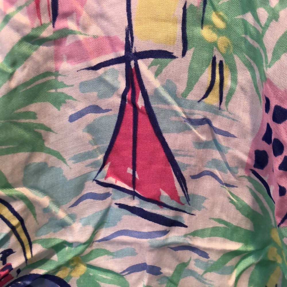Stella & Dot Palm city scarf Pastel colors cotton large wrap cover up swim - Picture 7 of 10